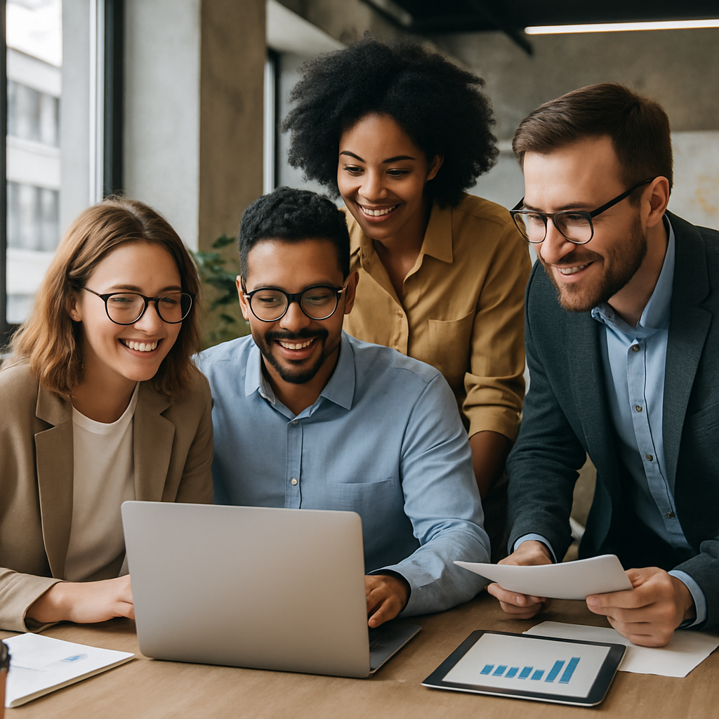 A team of dedicated professionals in an office setting